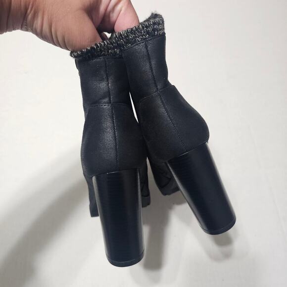 JUSTFAB Carlina Sweater Cuff Bootie in Black Size 7.5 - Picture 3 of 8